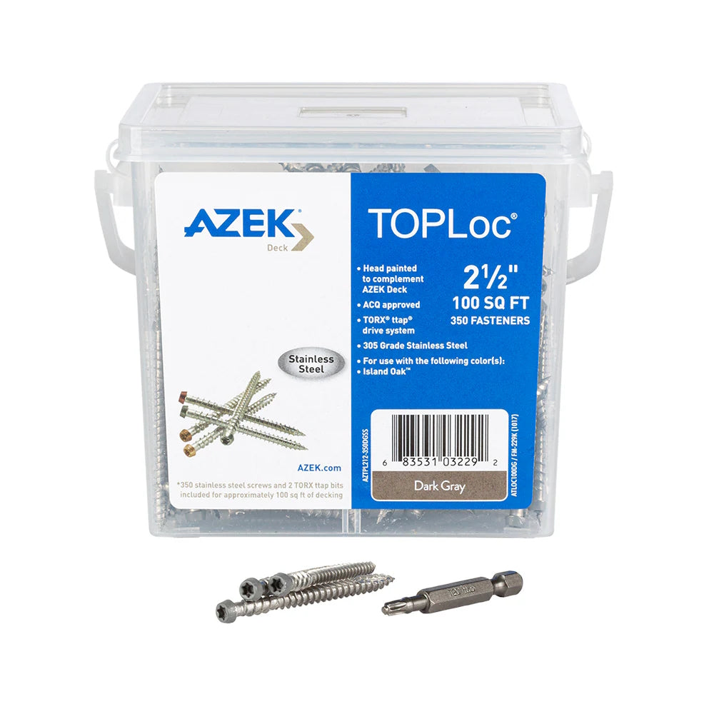 TopLoc S.S Deck Screws 350pc