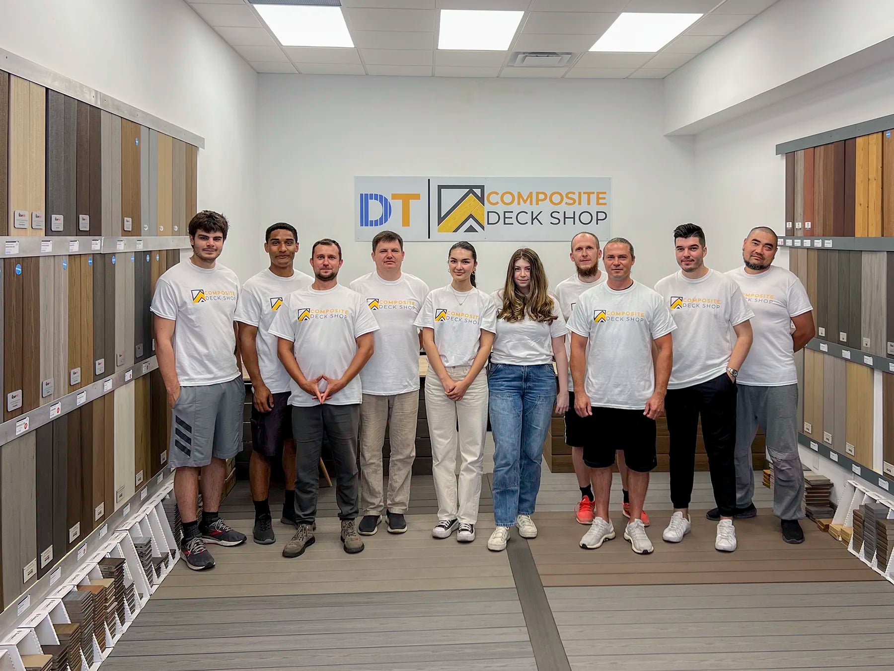 Composite Deck Shop Team at Vaughan store showroom