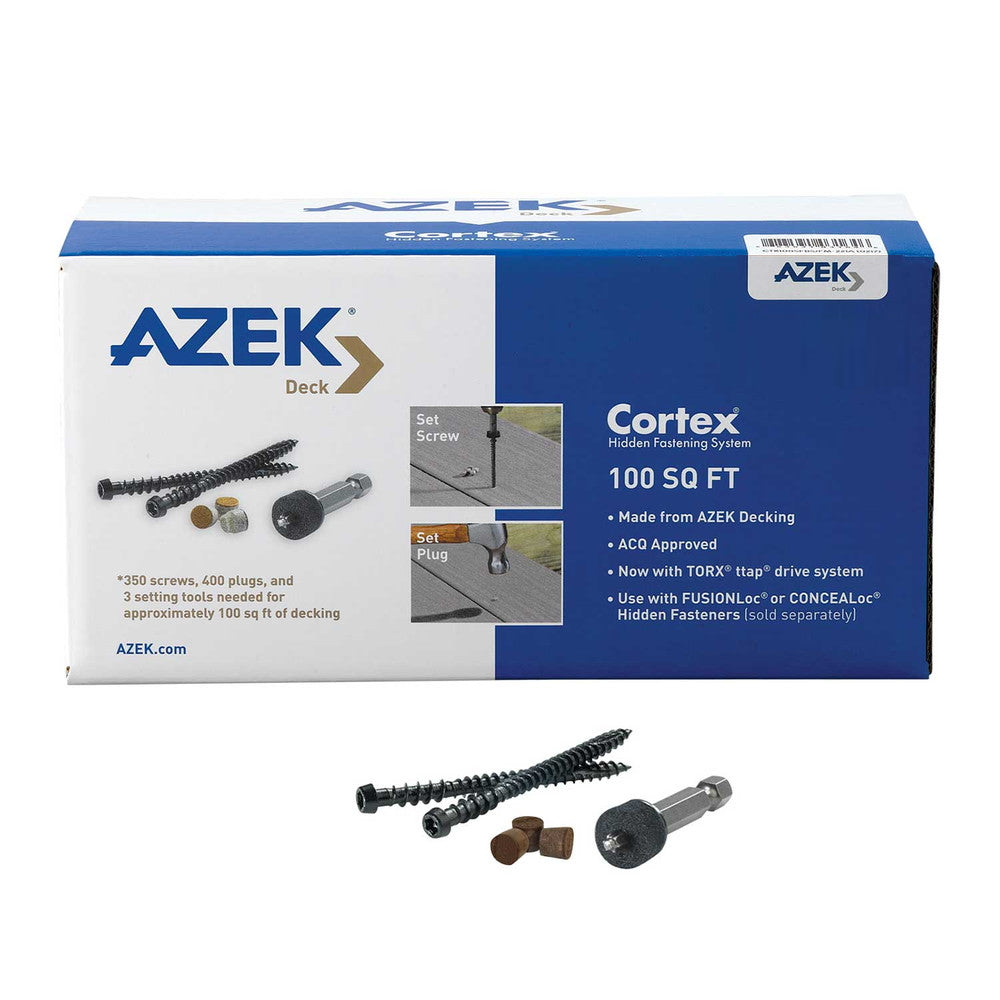 Cortex® - Collated Plugs and Screws - Azek - 100 SQ FT