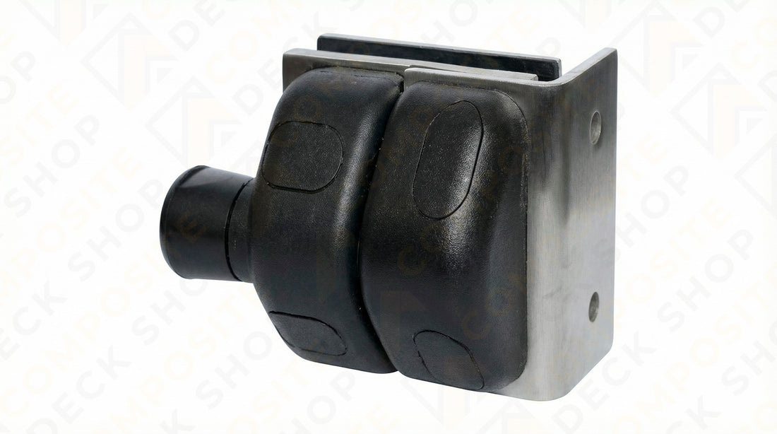 Black metal switch on a white background