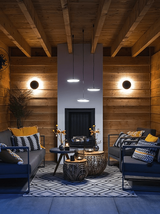 In-Lite DISC PENDANT 100-230V BLACK DUO