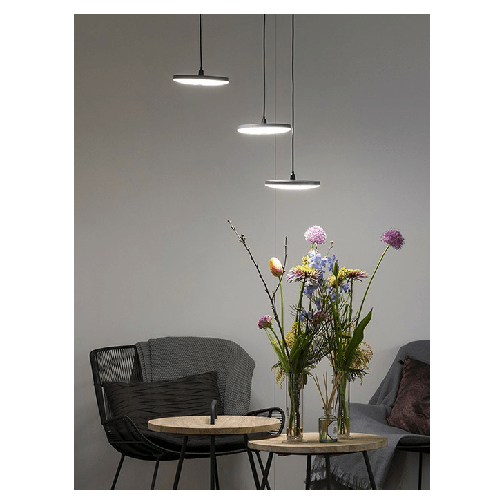 In-Lite DISC PENDANT 100-230V BLACK TRI