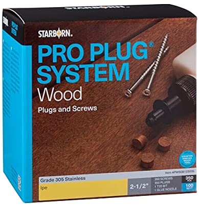 Pro Plug System - Ipe Plug & Screw Kit - 100 SF