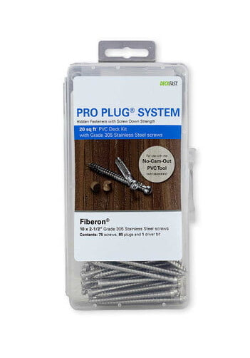 Pro Plug System - Fiberon Screws and Plugs - 20 sq.ft