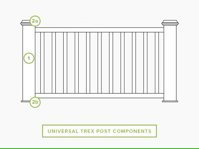 TREX Transcend Railing Post Skirt