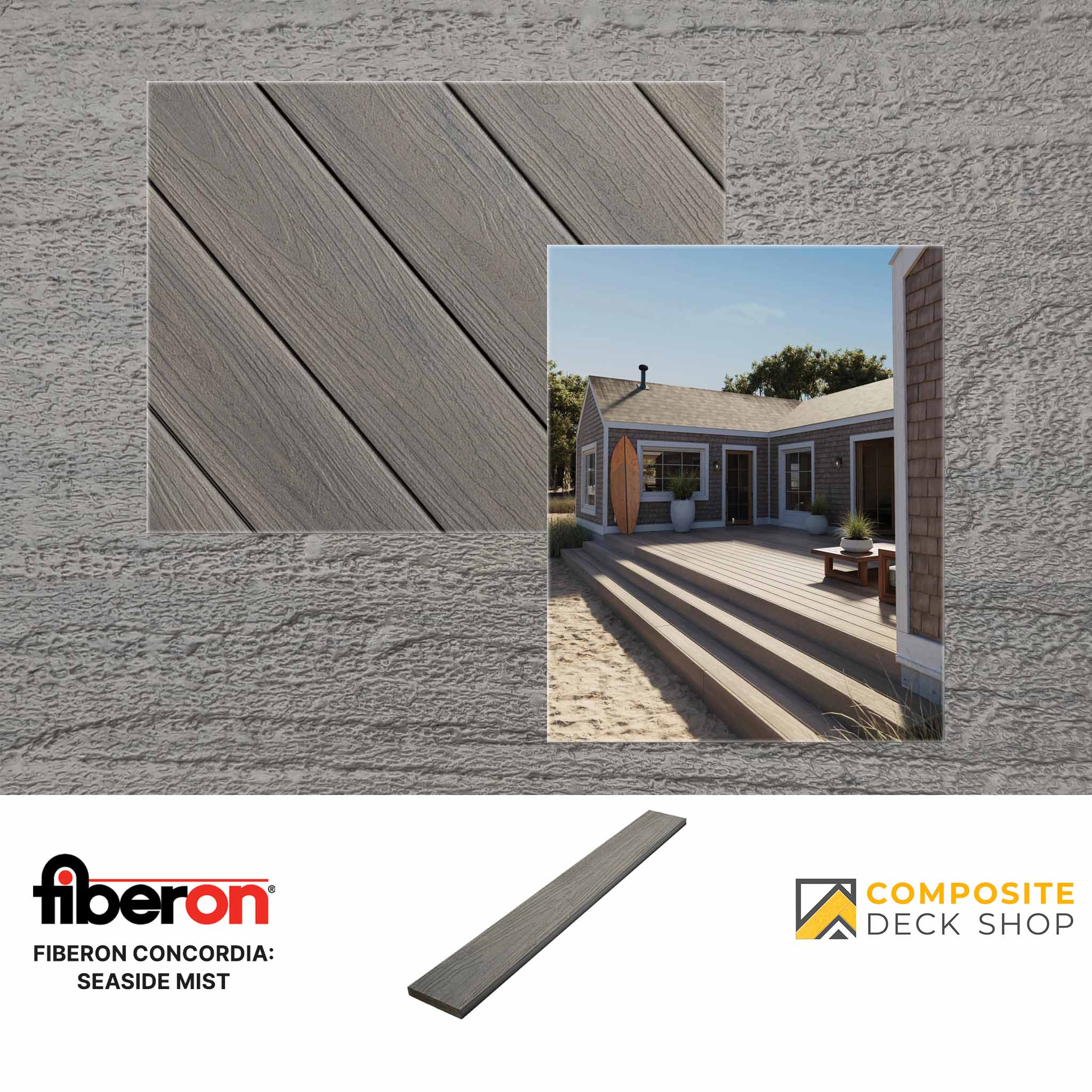 Fiberon Concordia Decking in Seaside Mist Colour
