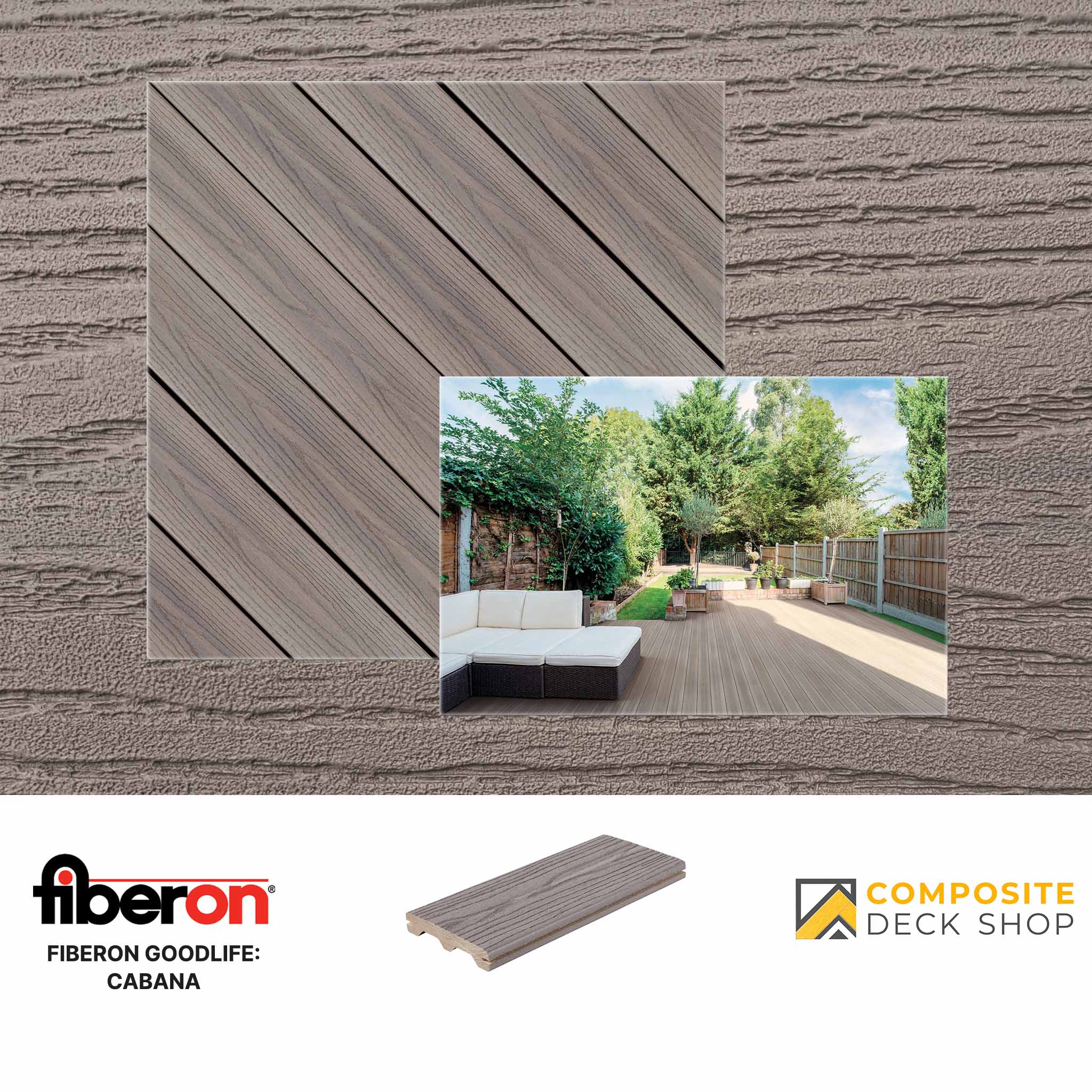 Fiberon GoodLife Decking in Cabana Colour