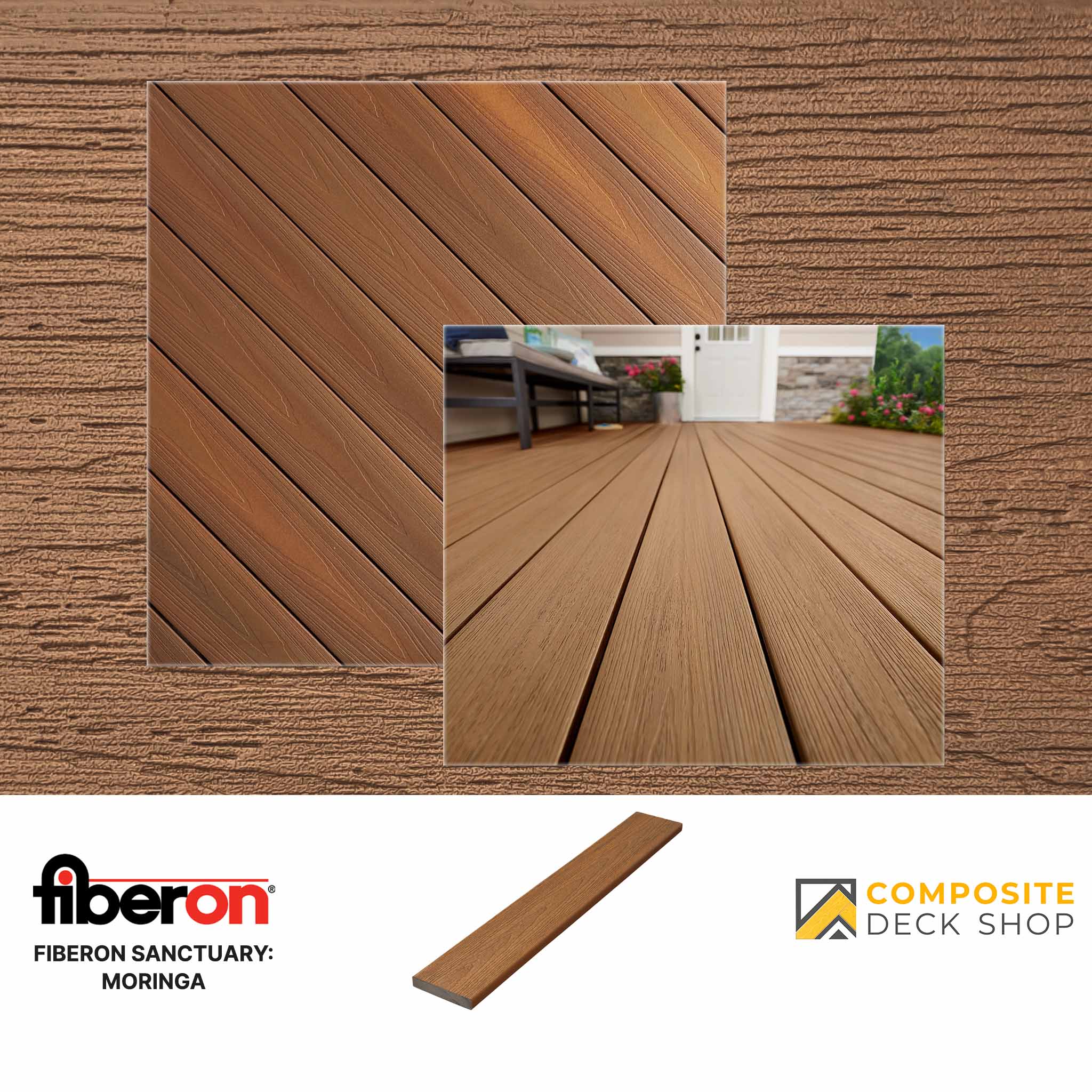 Fiberon Sanctuary Decking in Moringa Colour