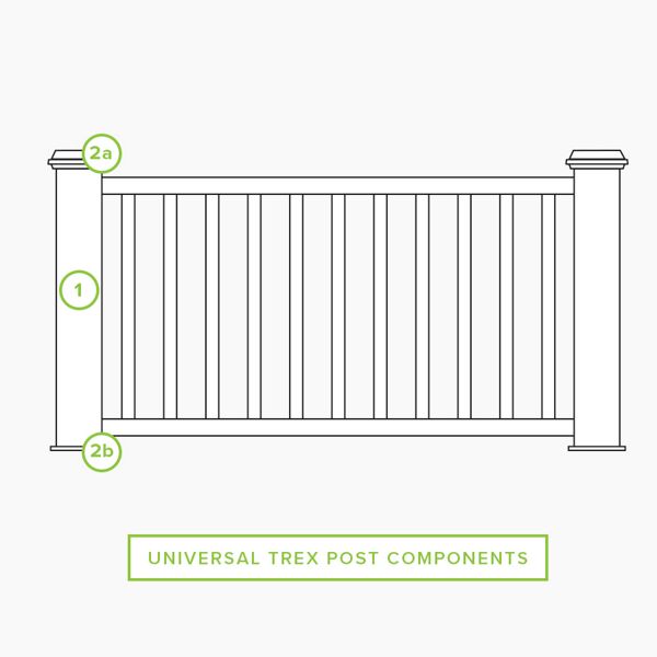 Trex® Flat Top Post Cap Composite Post Sleeve