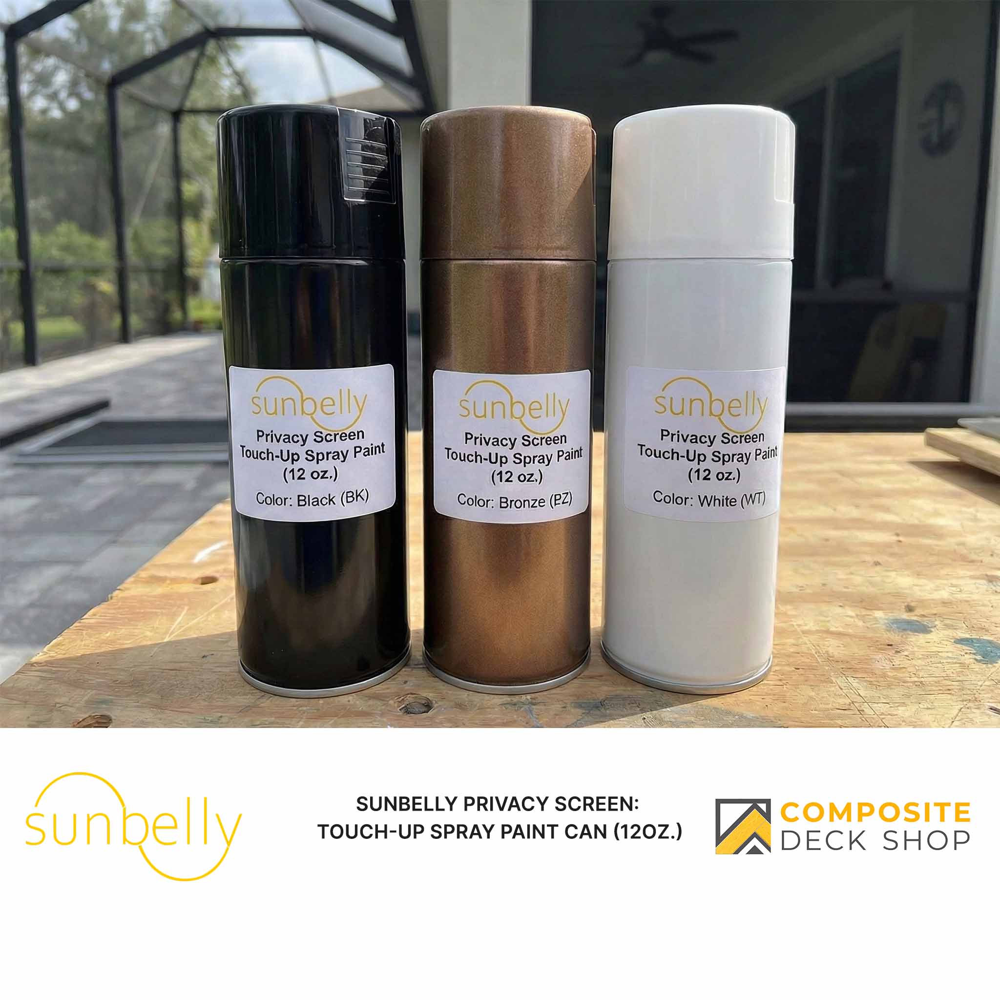 Sunbelly Privacy Screen - Touch-Up Spray paint can (12oz.)