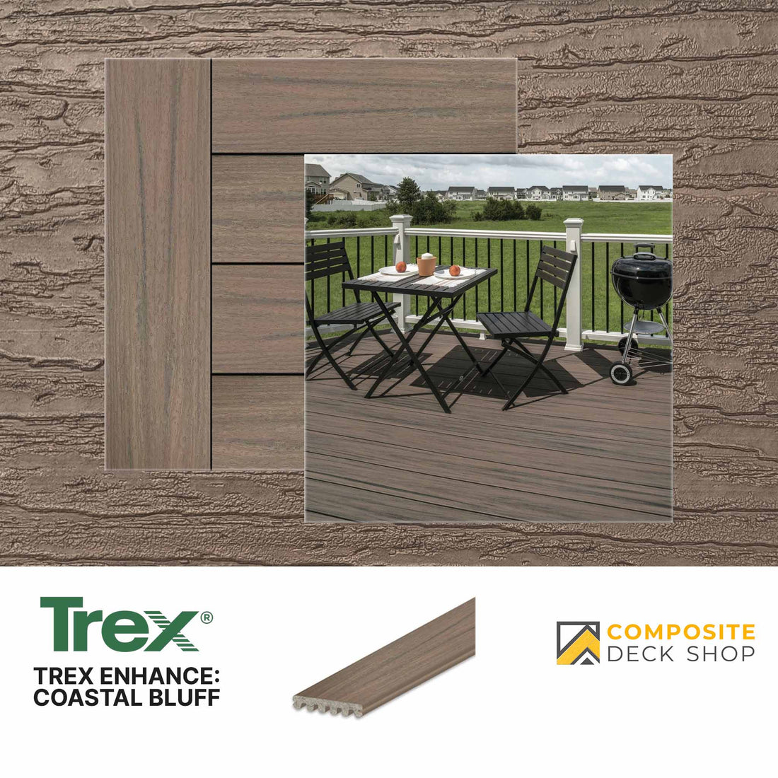 Trex Naturals Decking in Toasted Sand Colour