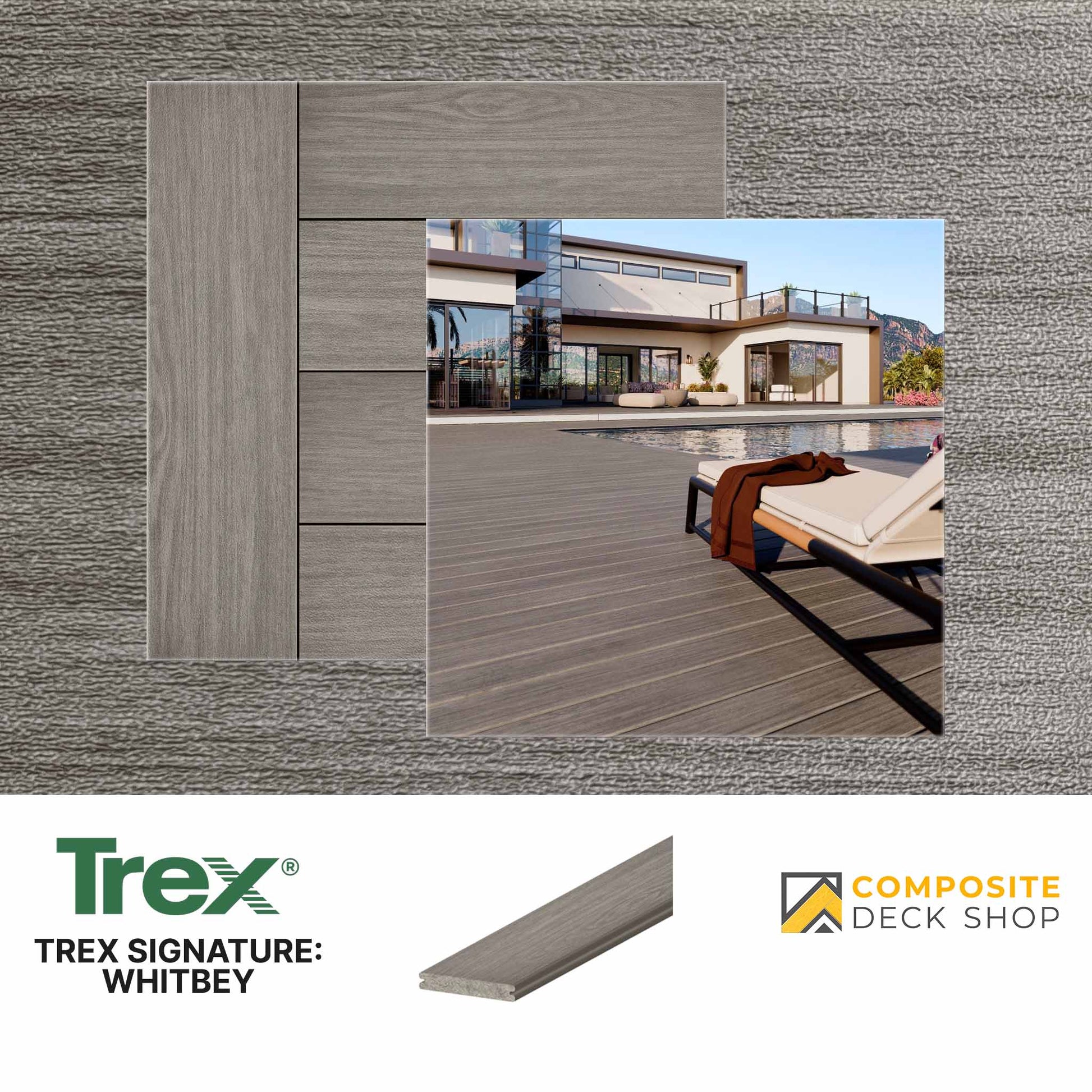 Trex Signature Decking in Whitbey Colour