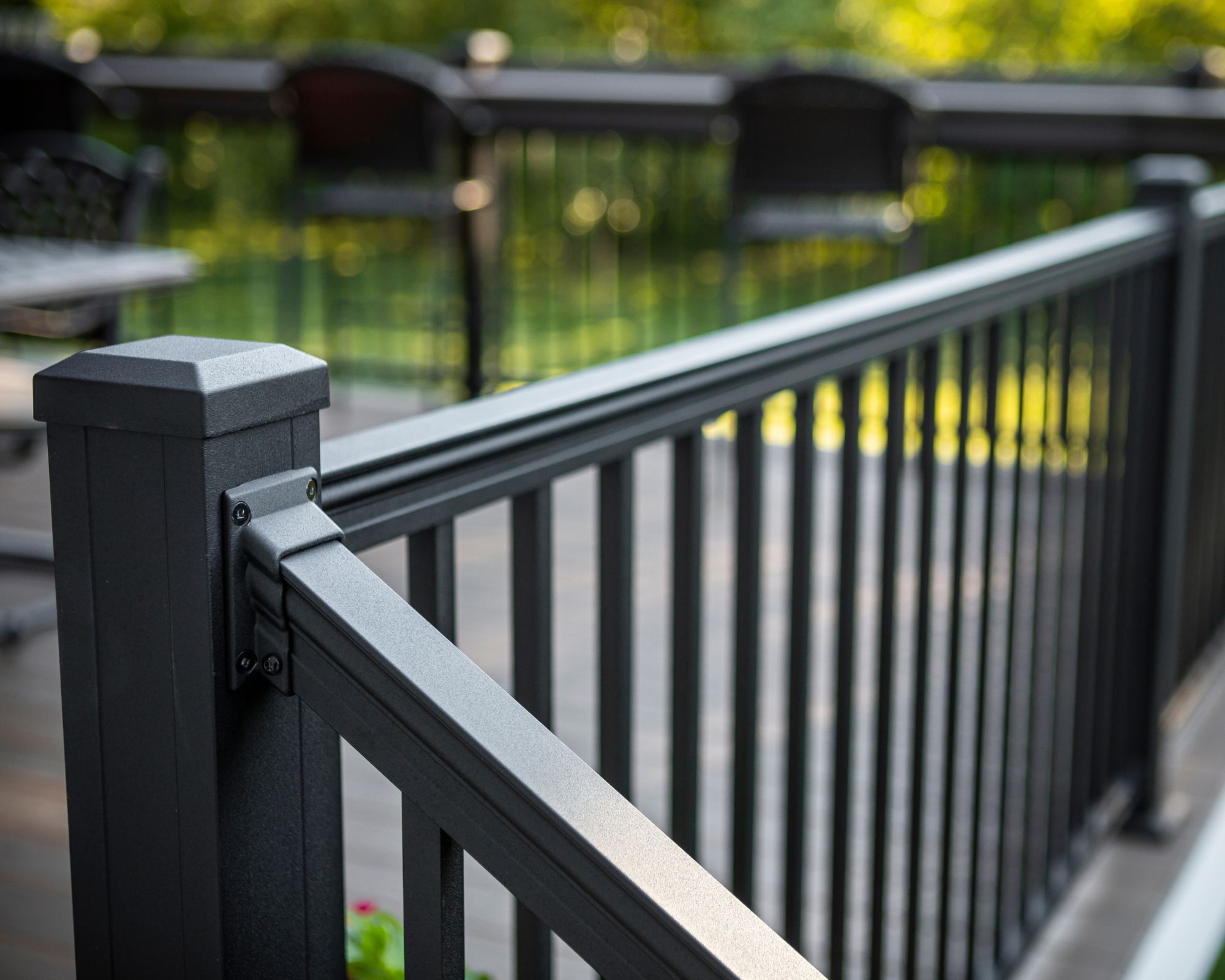 Image of Fortress Black aluminum railing