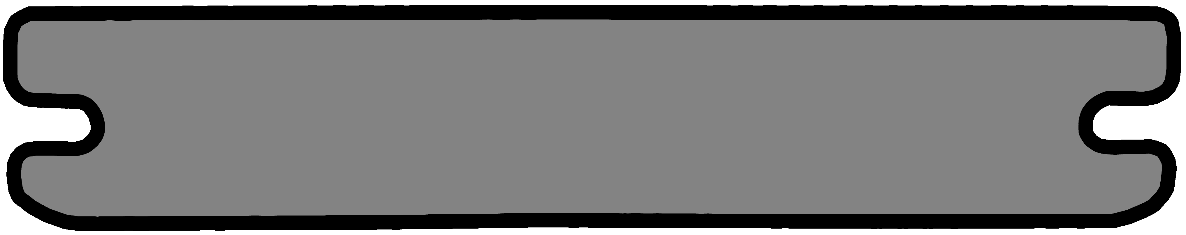 Image of a Fiberon PVC Grooved Board Side Profile